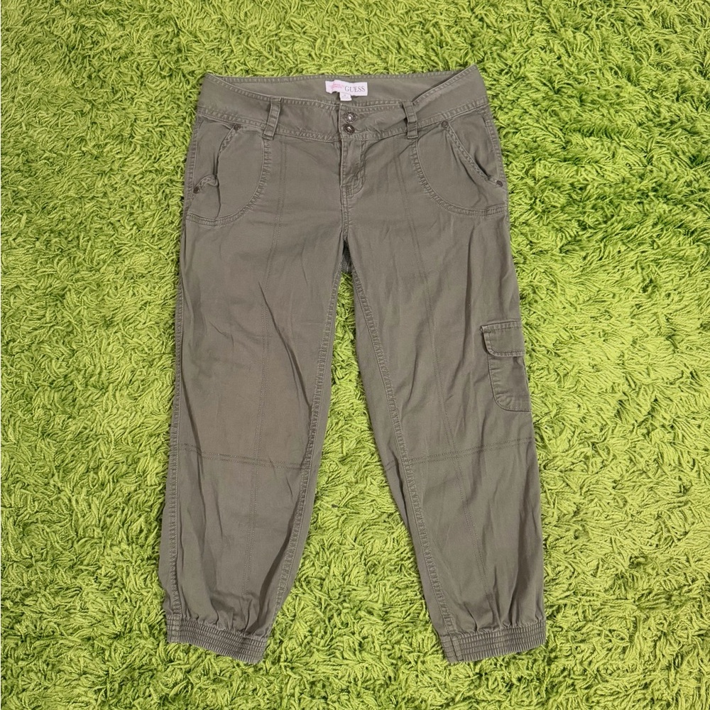 GUESS Olive Green Utility Cargo Pants